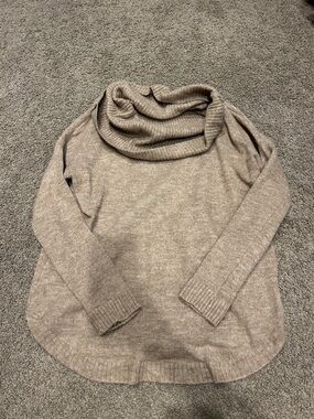 Dreamers Taupe Cowl Neck Sweater